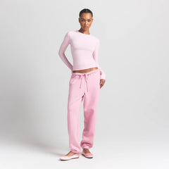 COTTON JERSEY LONG SLEEVE T-SHIRT | CHERRY BLOSSOM