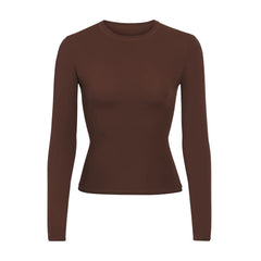 FITS EVERYBODY LONG SLEEVE T-SHIRT | COCOA