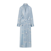 WOVEN SHINE LONG ROBE | AERO WING HEARTS PRINT