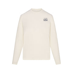 SKIMS FOR TEAM USA WORN IN JERSEY PARALYMPIC LONG SLEEVE T-SHIRT | ECRU