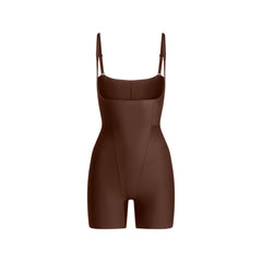 SKIMS BODY CORE SCULPT FUNCTIONAL MID THIGH BODYSUIT | COCOA