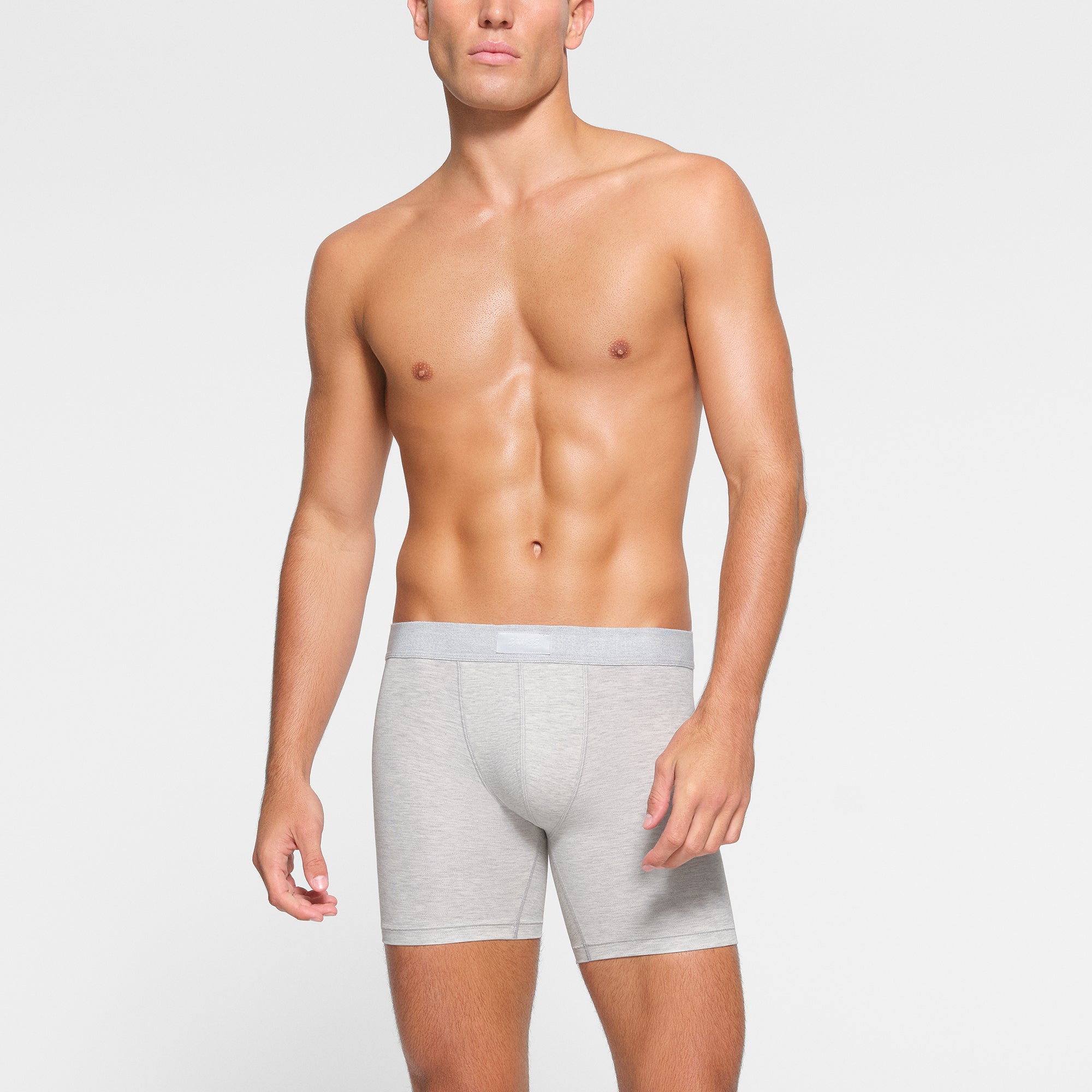 SKIMS COTTON MENS 5" BOXER BRIEF 3-PACK | HEATHER MULTI
