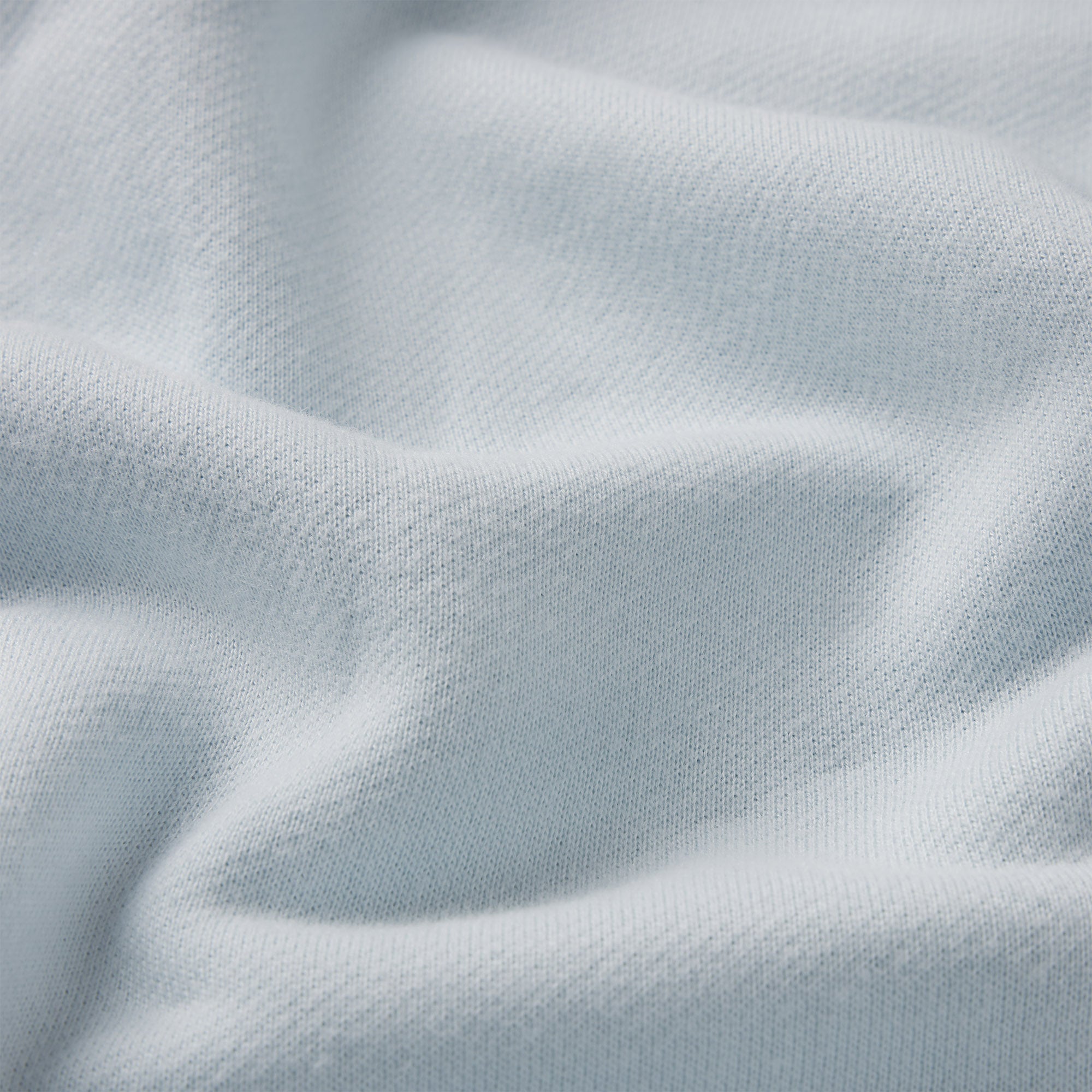 DRAPEY FRENCH TERRY MINI SKIRT | POWDER BLUE